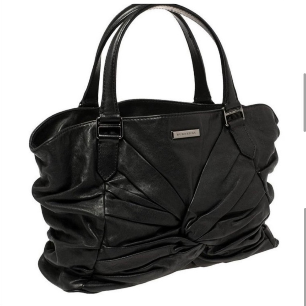 Burberry Knot Healy Leather Satchel - Picture 2 of 9
